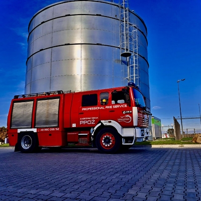 Asysta wozu gaśniczego - Krosno Różańskie